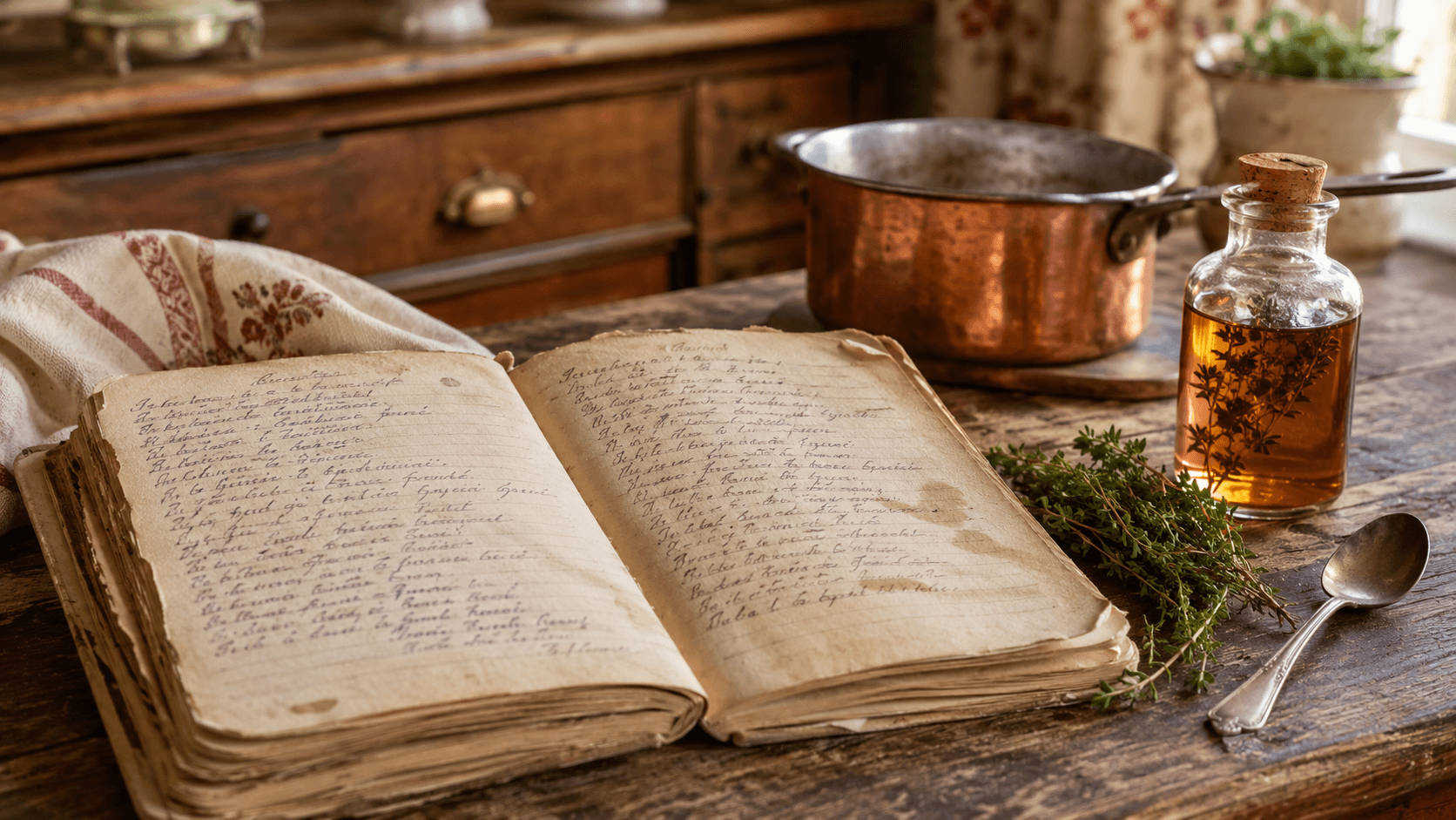 Viens lire le carnet de recettes de ma mère, ça fait du bien