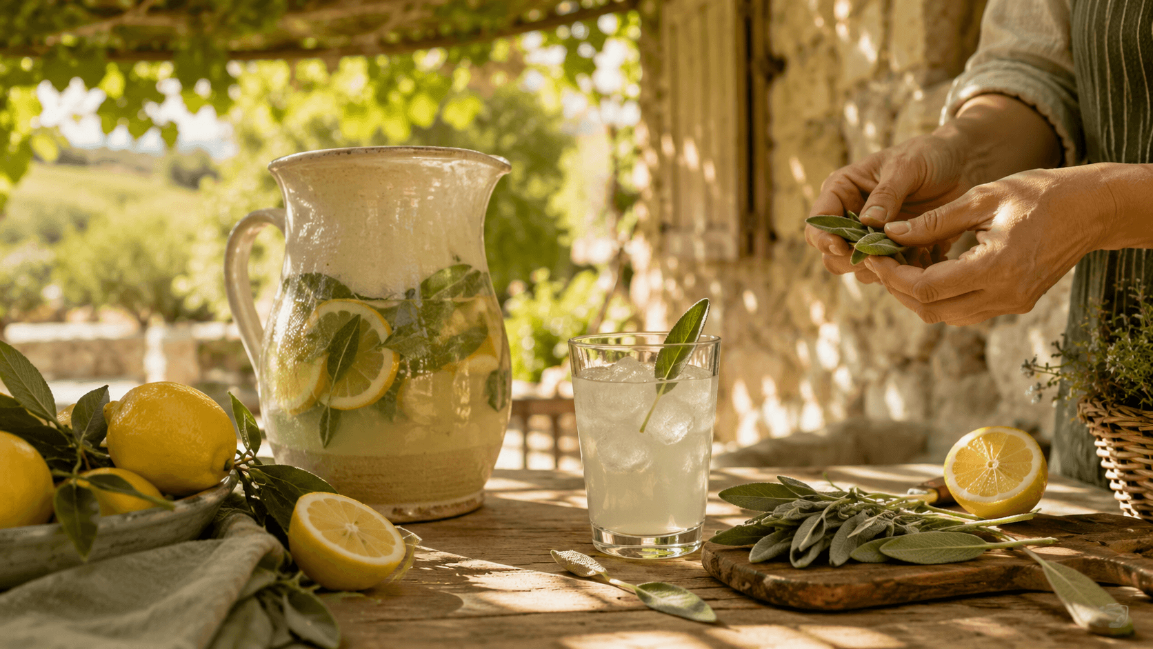 Ma limonade de sauge et citron qui fait tant de bien en été